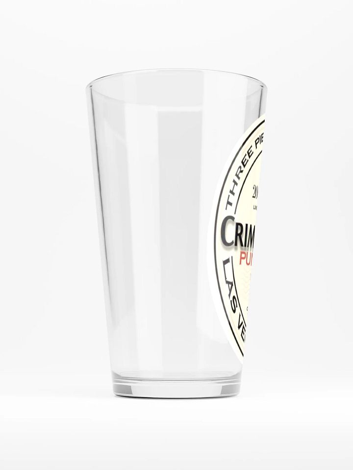 CRIMSON RIOT BEER LOGO PINT GLASS product image (2)