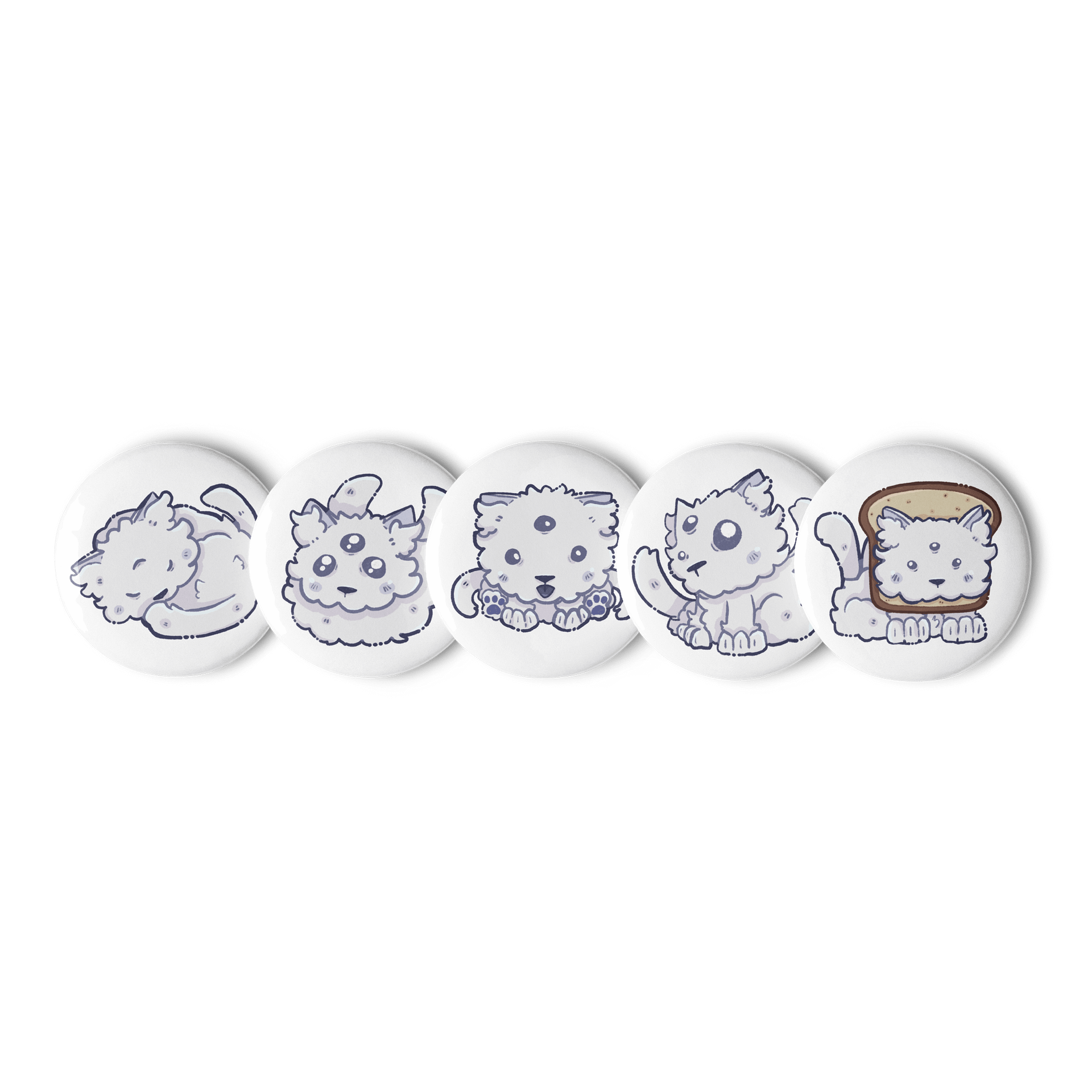 Noodle Button Pins (2.25") product image (2)
