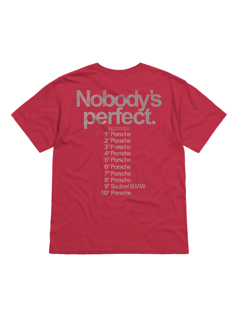 Nobody's Perfect - Mans 1983 Porsche Shirt product image (1)