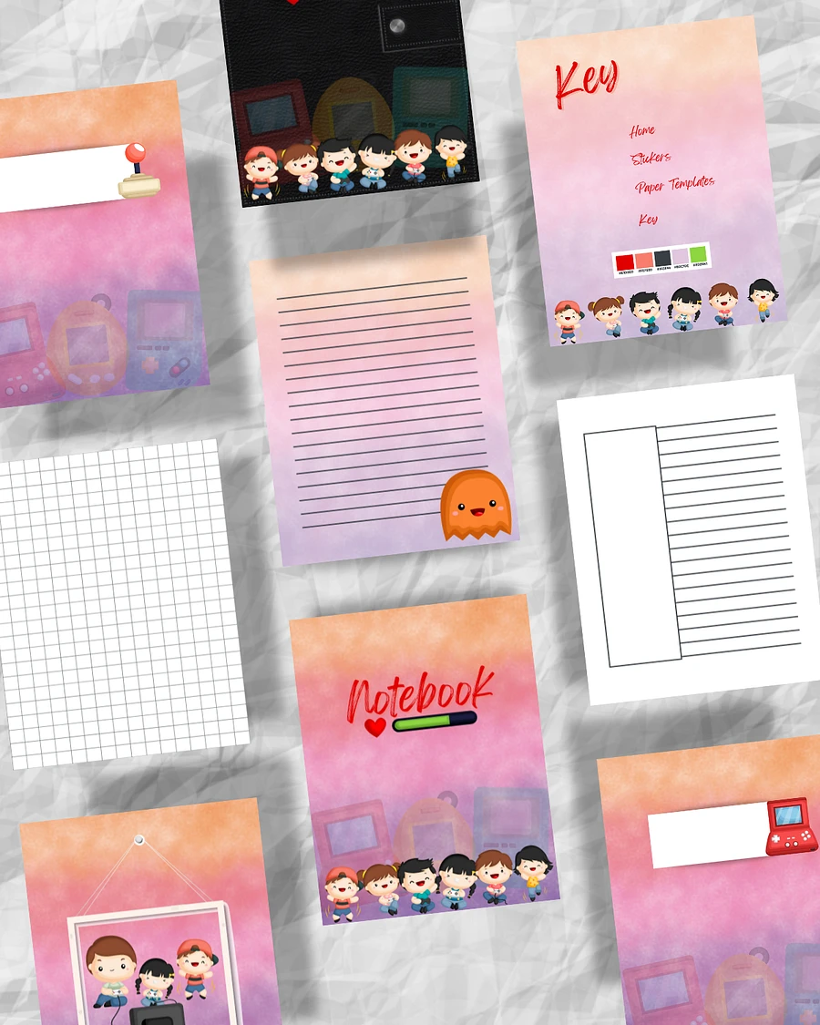 Cute Gaming Themed Notebook Printable Version product image (3)