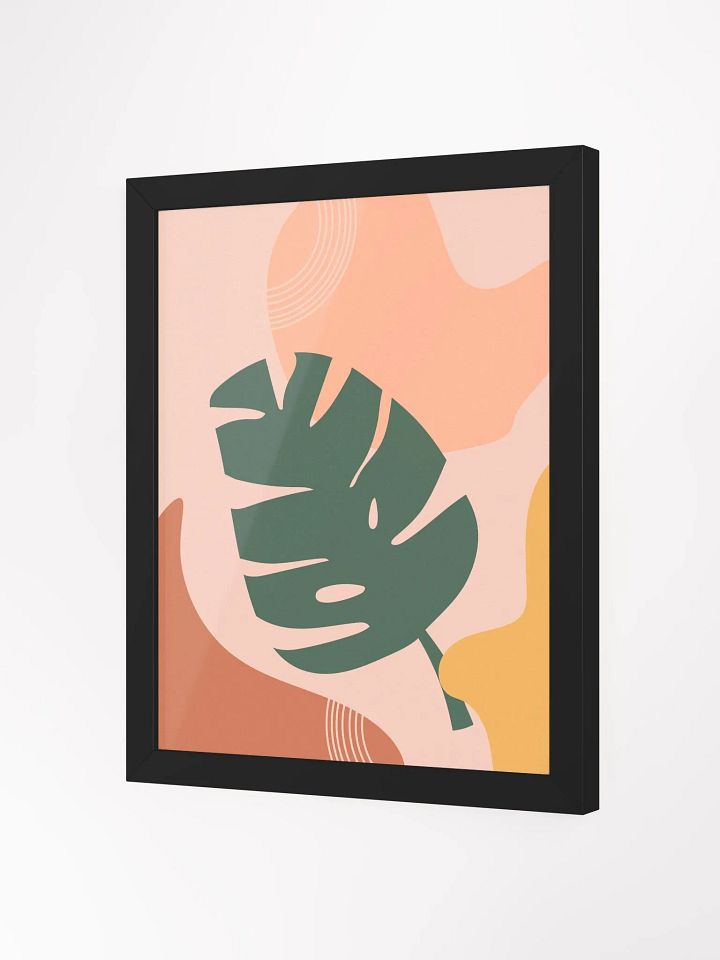 Modern Monstera Leaf Framed Art Print product image (24)