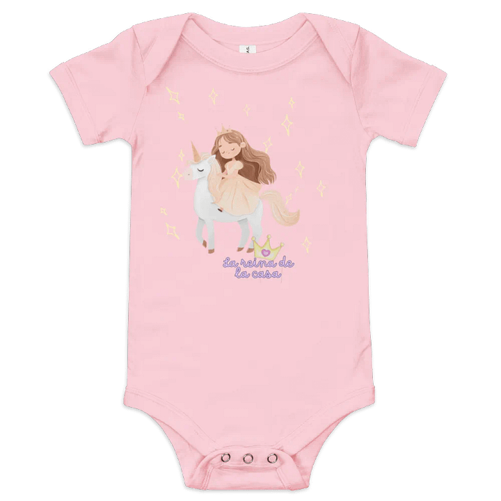 Royal Unicorn Princess Baby Onesie product image (1)