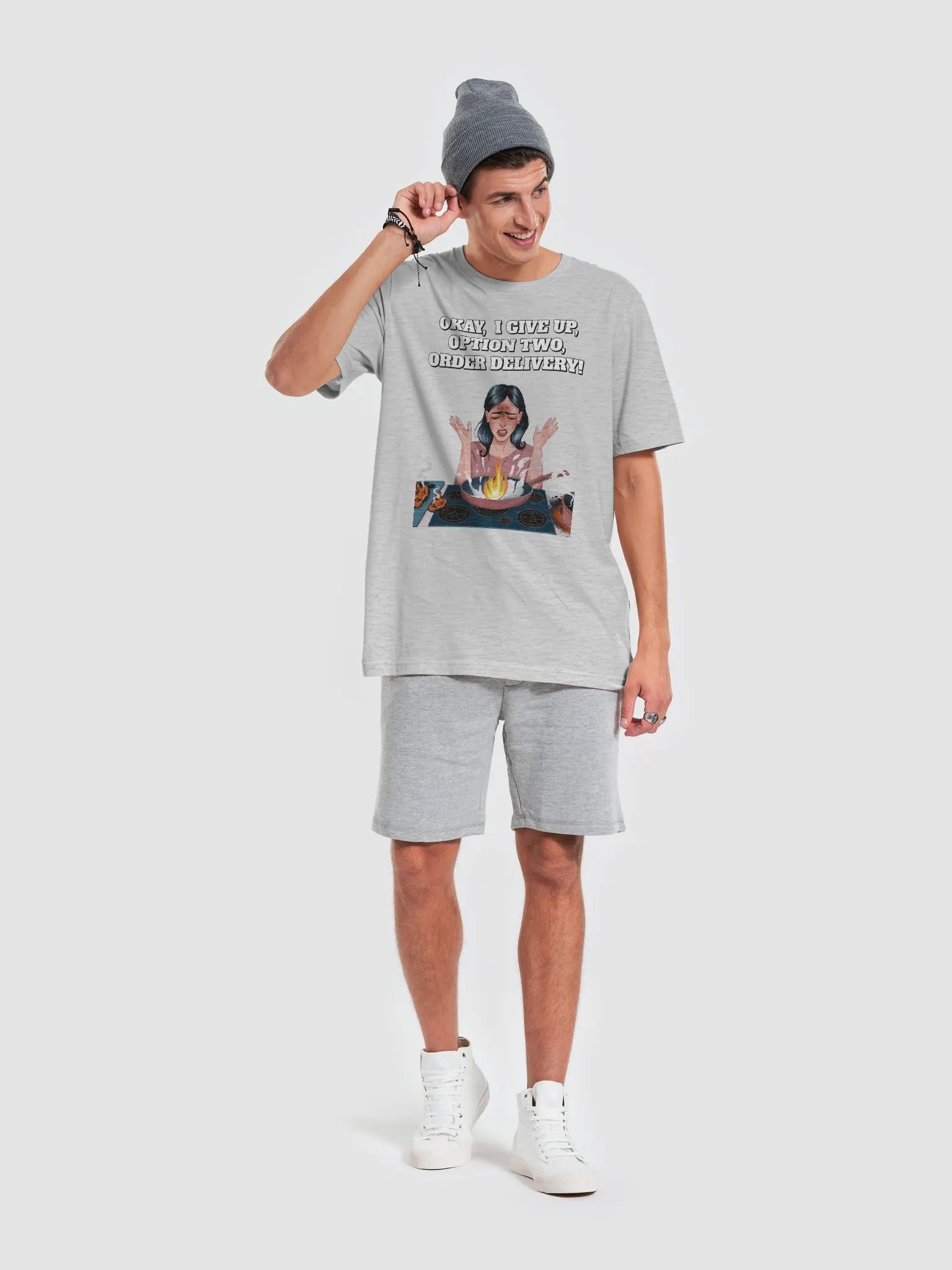 Okay, I Give Up, Option Two, Order Delivery! T-shirt product image (30)