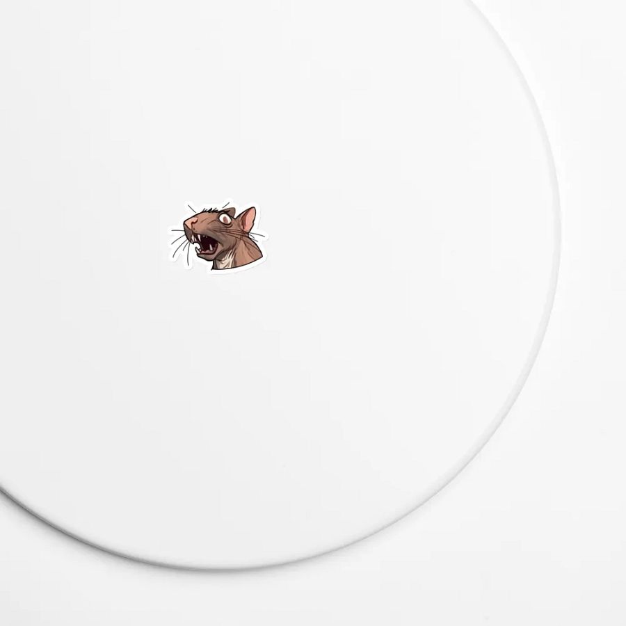 Startled RAT Die-Cut Magnet product image (6)