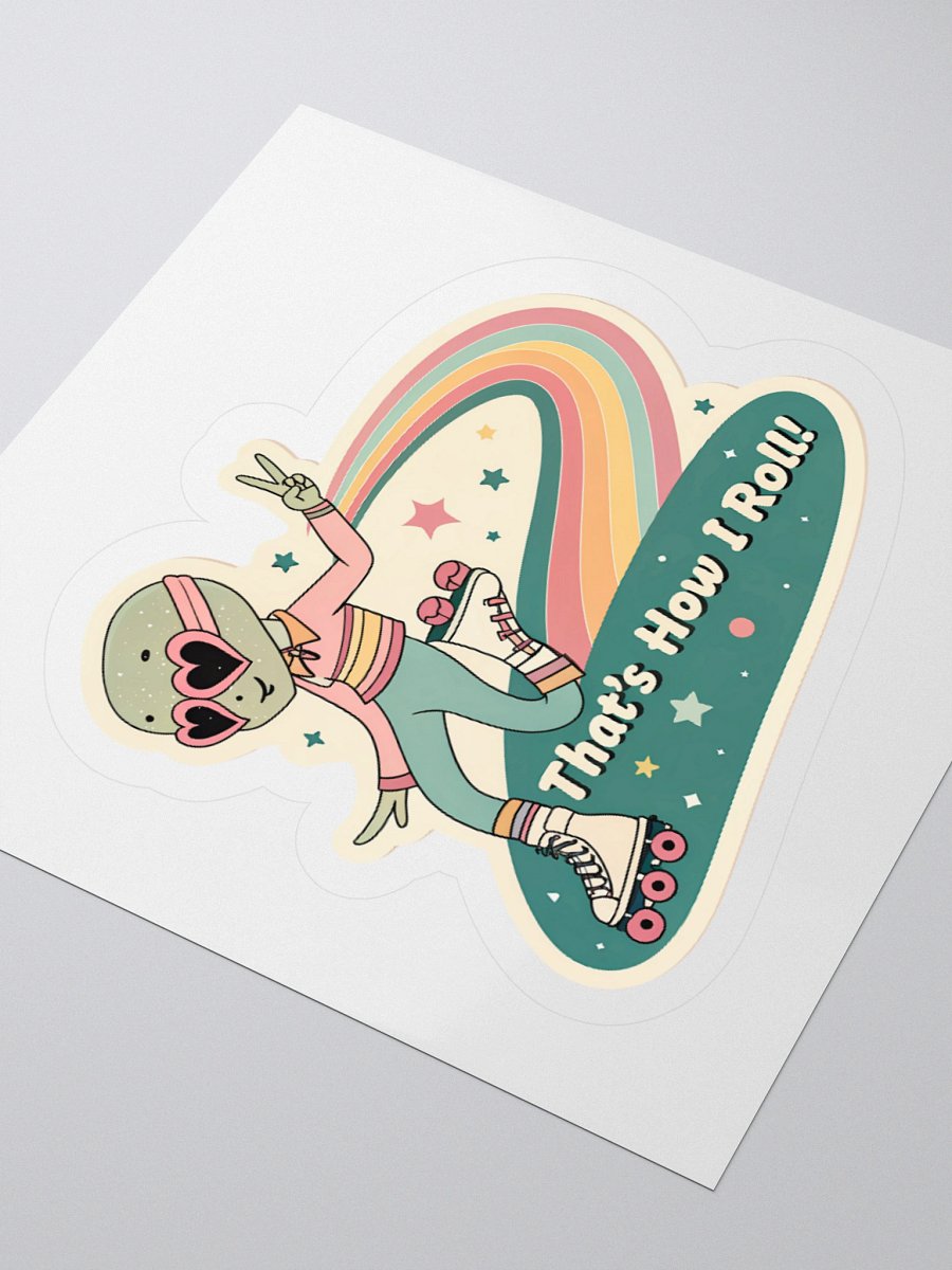 Cosmic Roller Skater Kiss Cut Sticker product image (8)