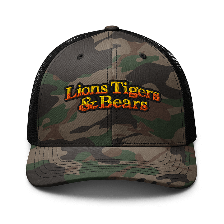 Lions Tigers & Bears Camo Hat product image (1)