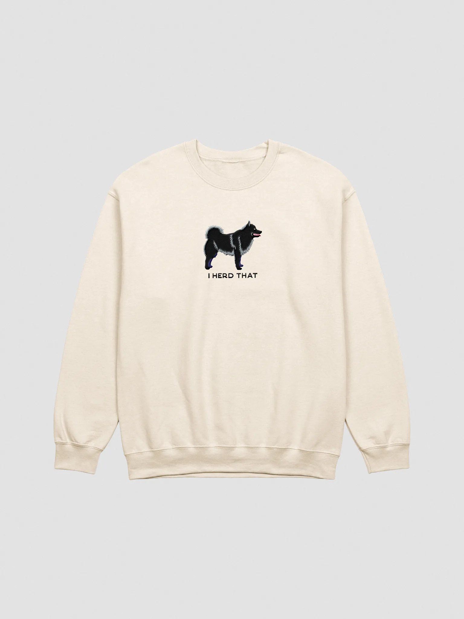 I Herd That Sweatshirt (Embroidered) of a Schipperke(Black) product image (3)