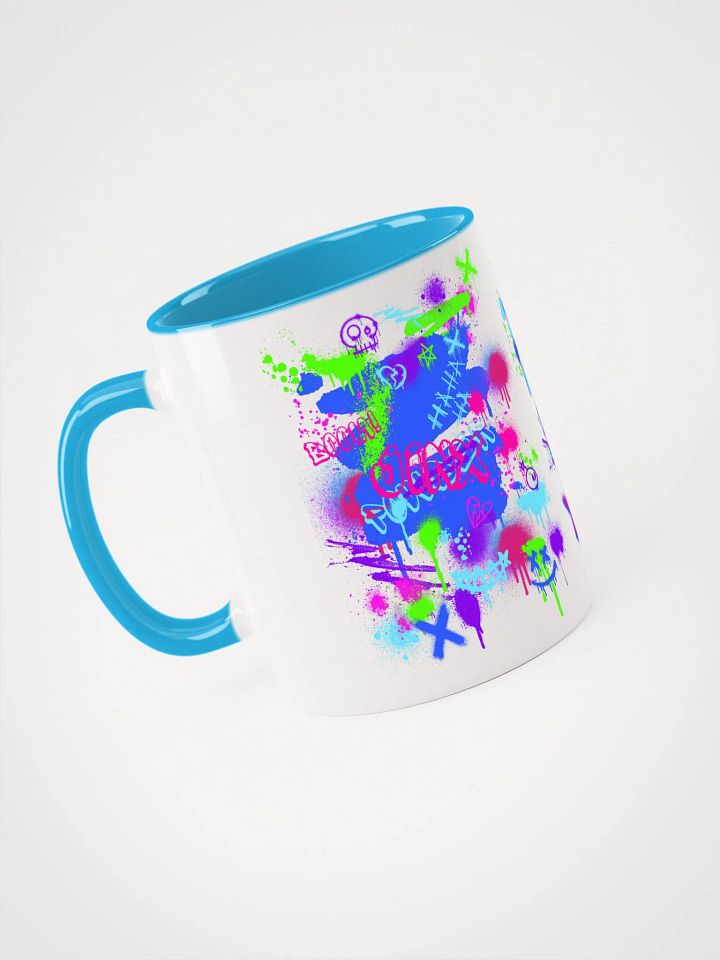 graffitti white & colored mug product image (1)