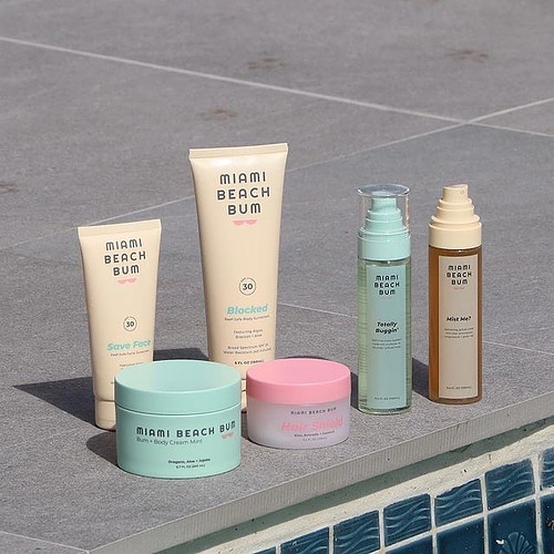 👙🏖Miami Beach Bum is paradise for your skin’s ecosystem. Designed for your active lifestyle, their collection of clean formul...