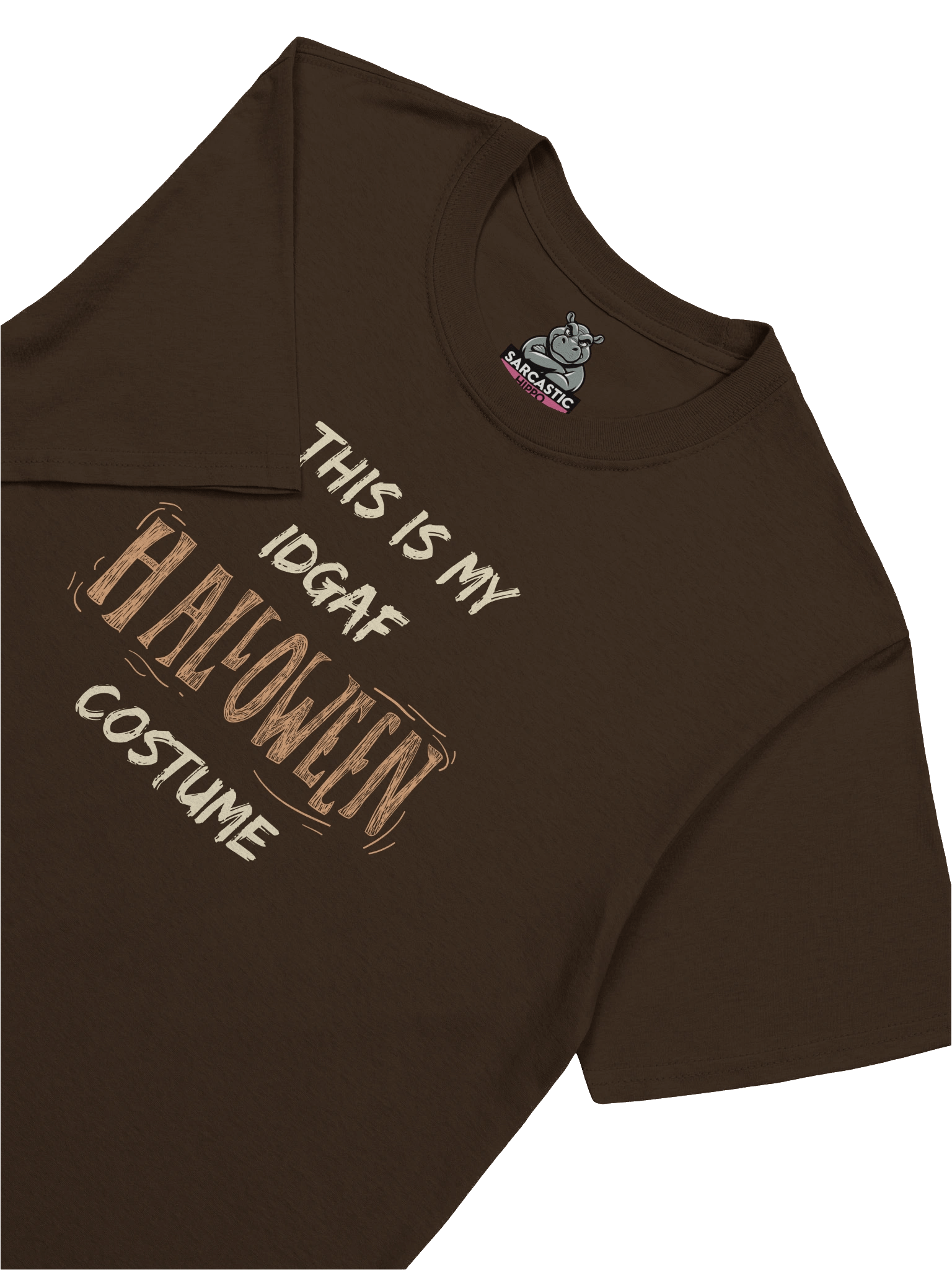 “This Is My IDFAF Costume” Lazy Halloween Costume Shirt – Funny Sarcastic Tee product image (1)