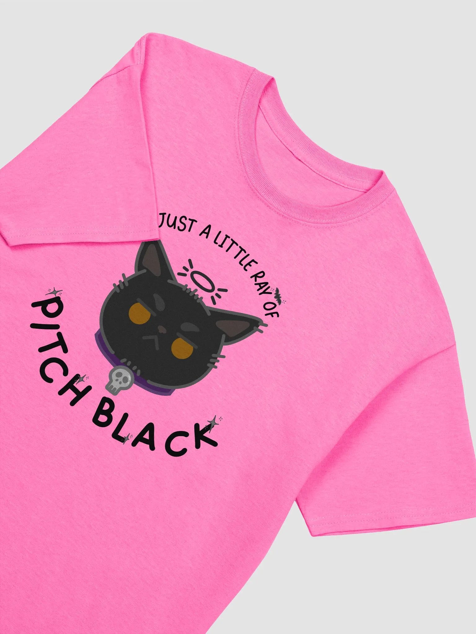 Just a Little Ray of Pitch Black Unisex Tee (Extended Sizing) product image (3)