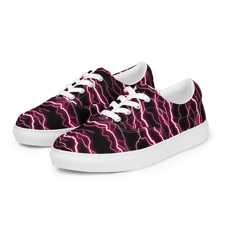 Lightning Strike Sneakers | Rock and Roll Chic | Bold Lightning | Versatile Street Style | Ideal for Concerts | Shop Now for Rocker Fashion. product image (1)