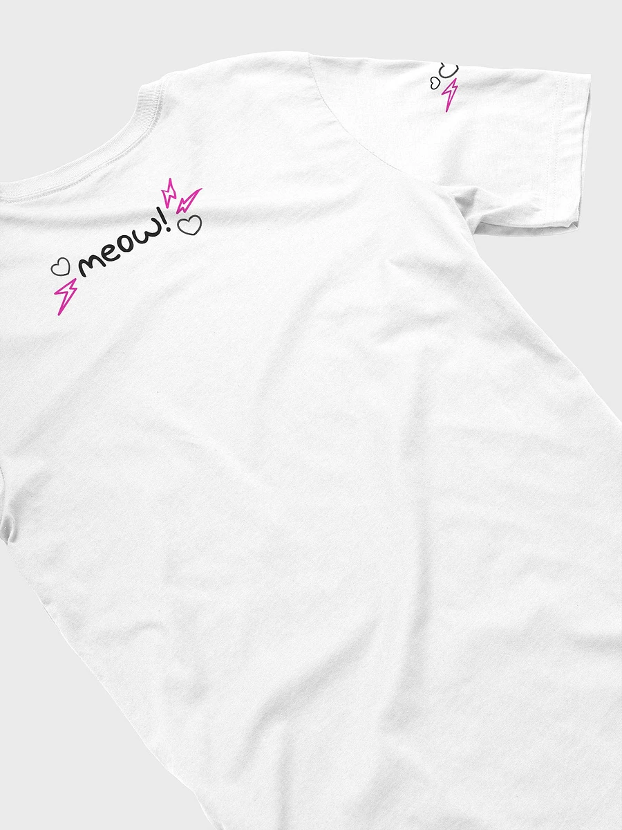 Lovely Digital Meow // T-Shirt - Neon Pink - Light Mode product image (4)