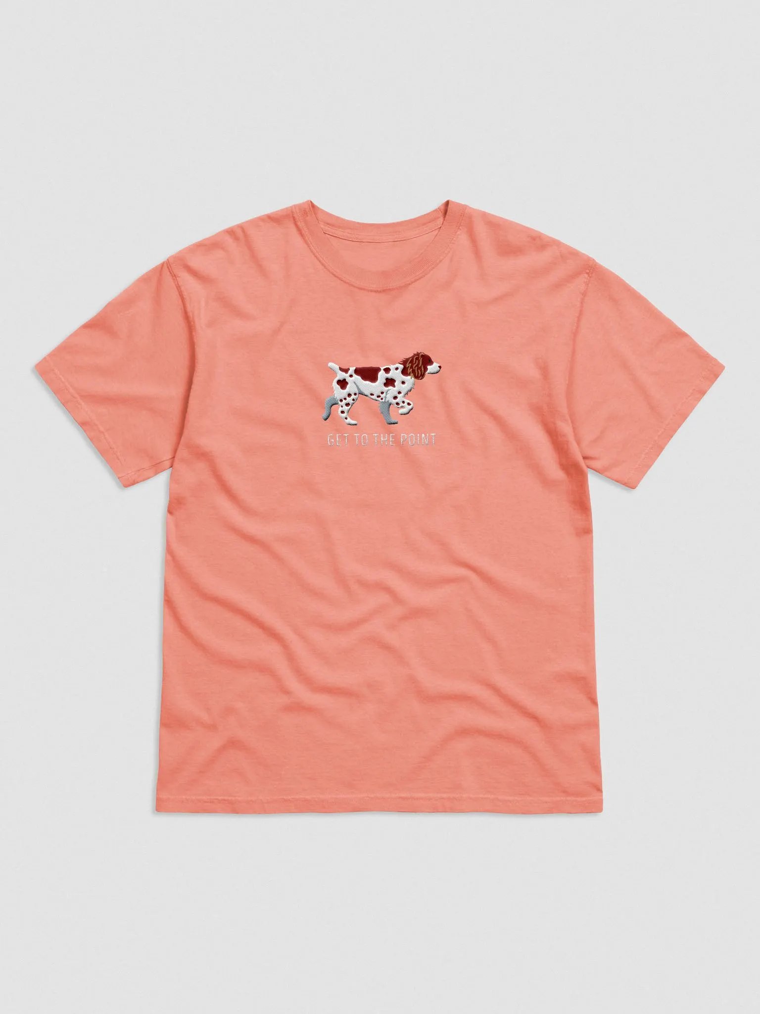 Get to the Point T-Shirt(Embroidered) of a Brittany Spaniel(Liver) product image (4)