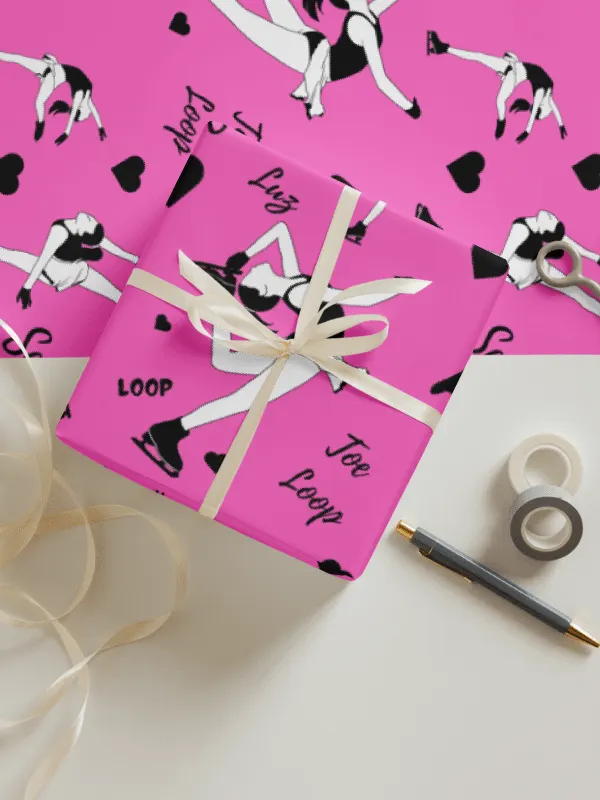 Ice Skaters Wrapping Paper Set product image (1)