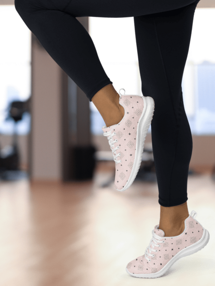 Stellar Pink Geometric Athletic Shoes product image (2)