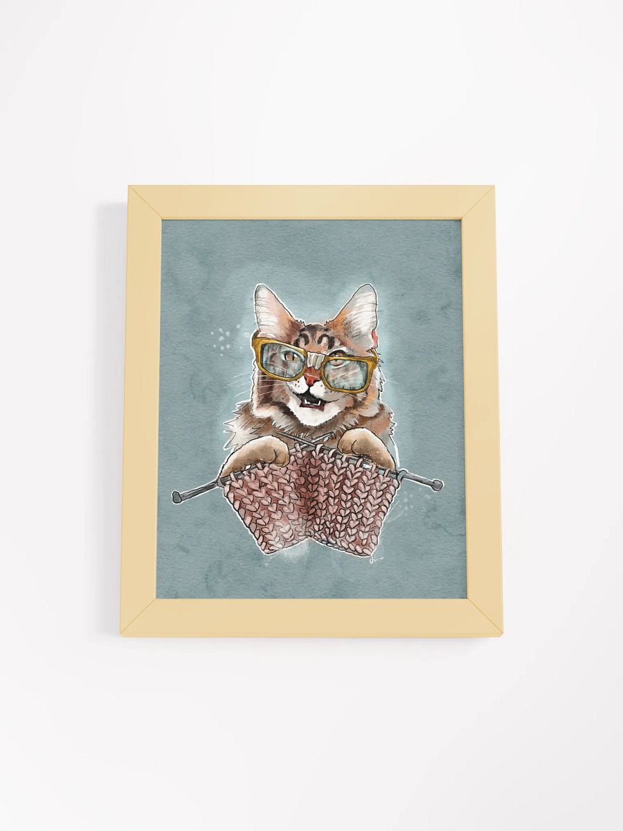 Cat Knitting with Glasses product image (5)