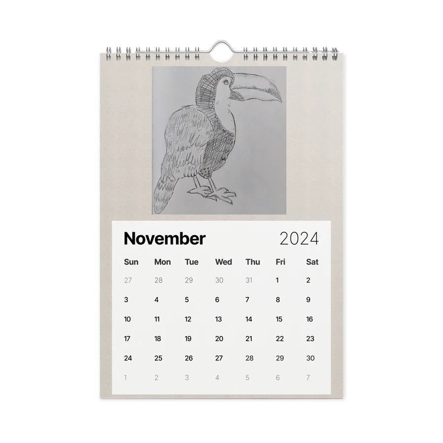 Dino Wall Calendar 2024 product image (15)
