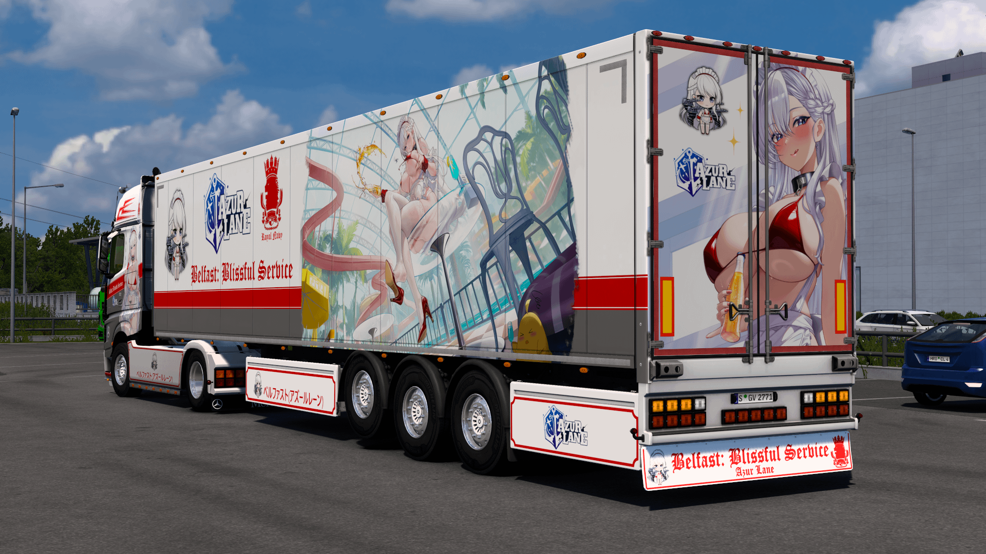 [ETS2] HMS Belfast (Blissful Service) - Azur Lane [Combo Skin] product image (5)