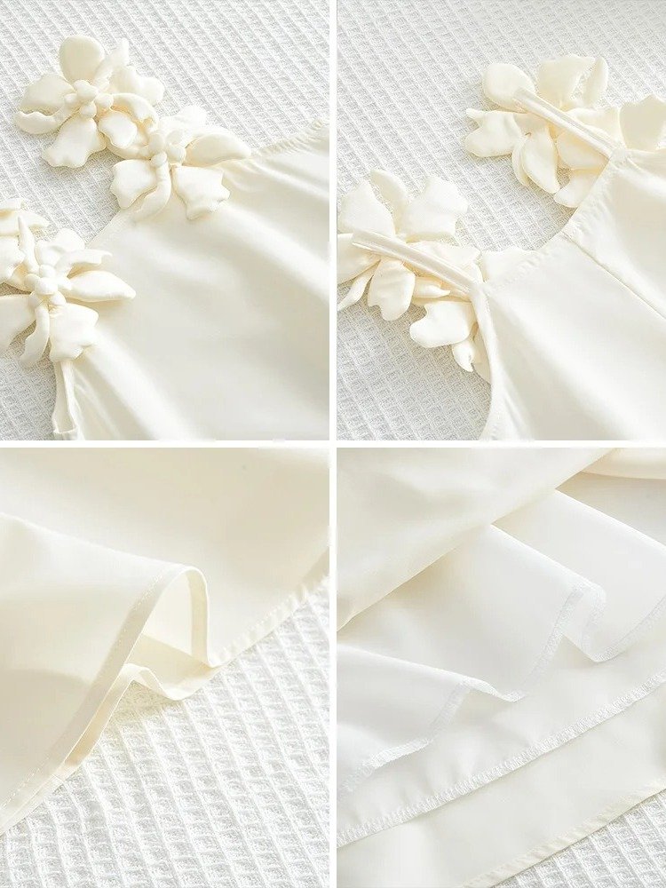 Ivory Blossom Shoulder Dress product image (7)