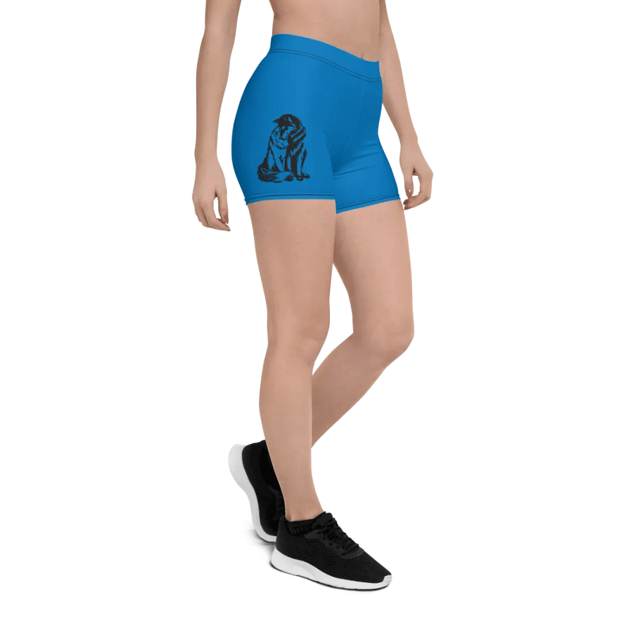 Blue Mystic Wolf All-Over Print Shorts product image (7)