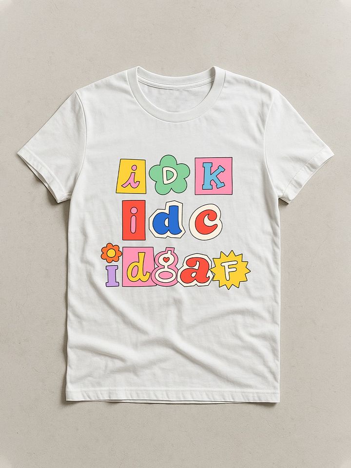 idk idc idgaf T-shirt product image (13)