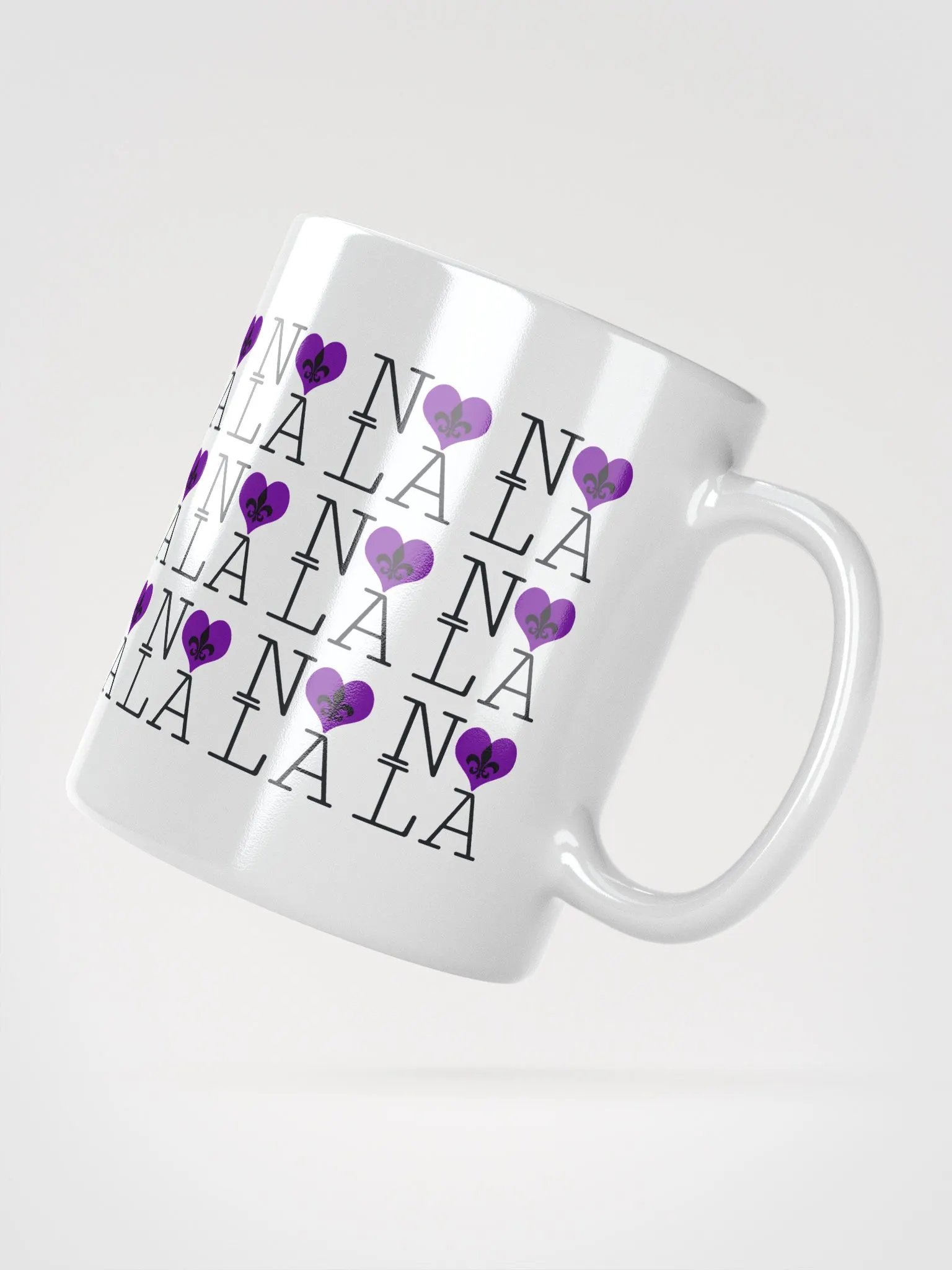 I LOVE NOLA **LEGACY MUG** (PURPLE HEART INFINITY WALL) product image (2)