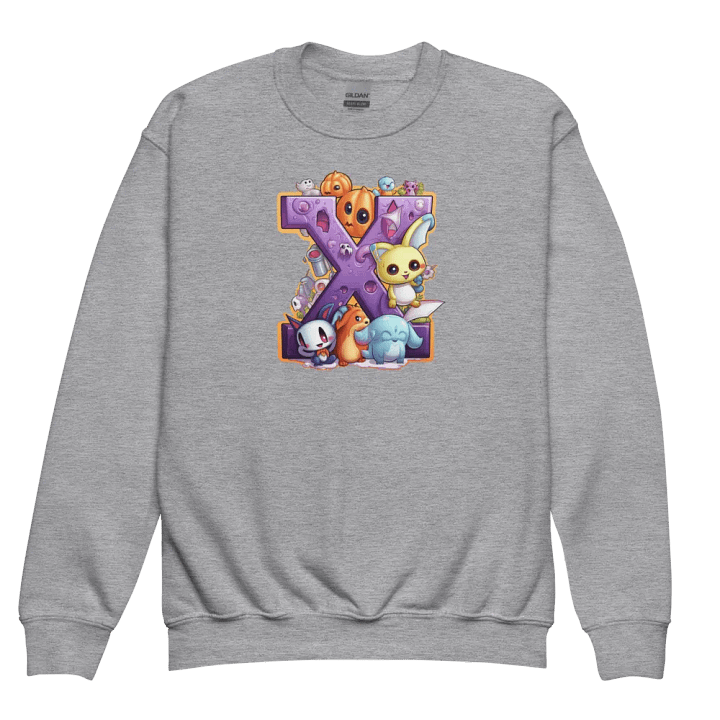Cute Halloween Monogram Letter X Sweatshirt product image (3)