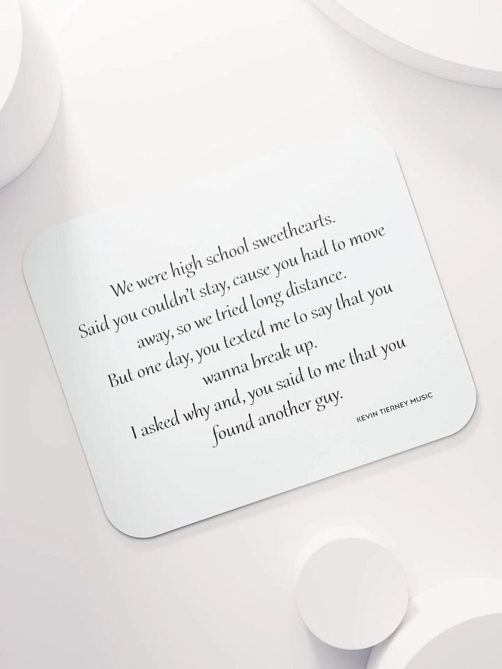 We Were High School Sweethearts Verse Mouse Pad product image (2)