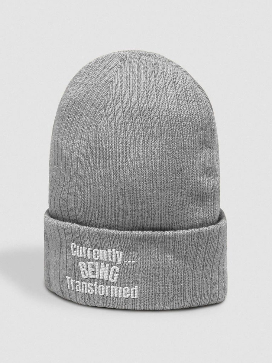 Currently....Being Transformed Beanie (White Thread) product image (2)