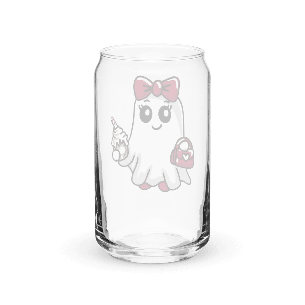 Stylish Ghost 16oz Can-Shaped Drinking Glass product image (10)