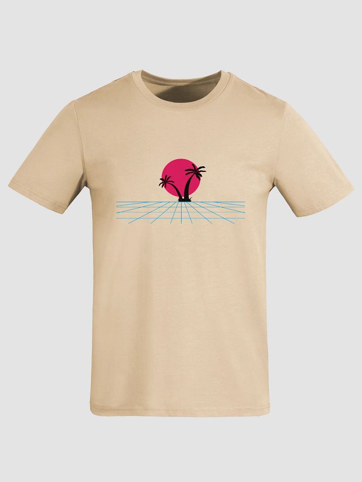 Futuristic Palm Sunset Organic Tee product image (1)