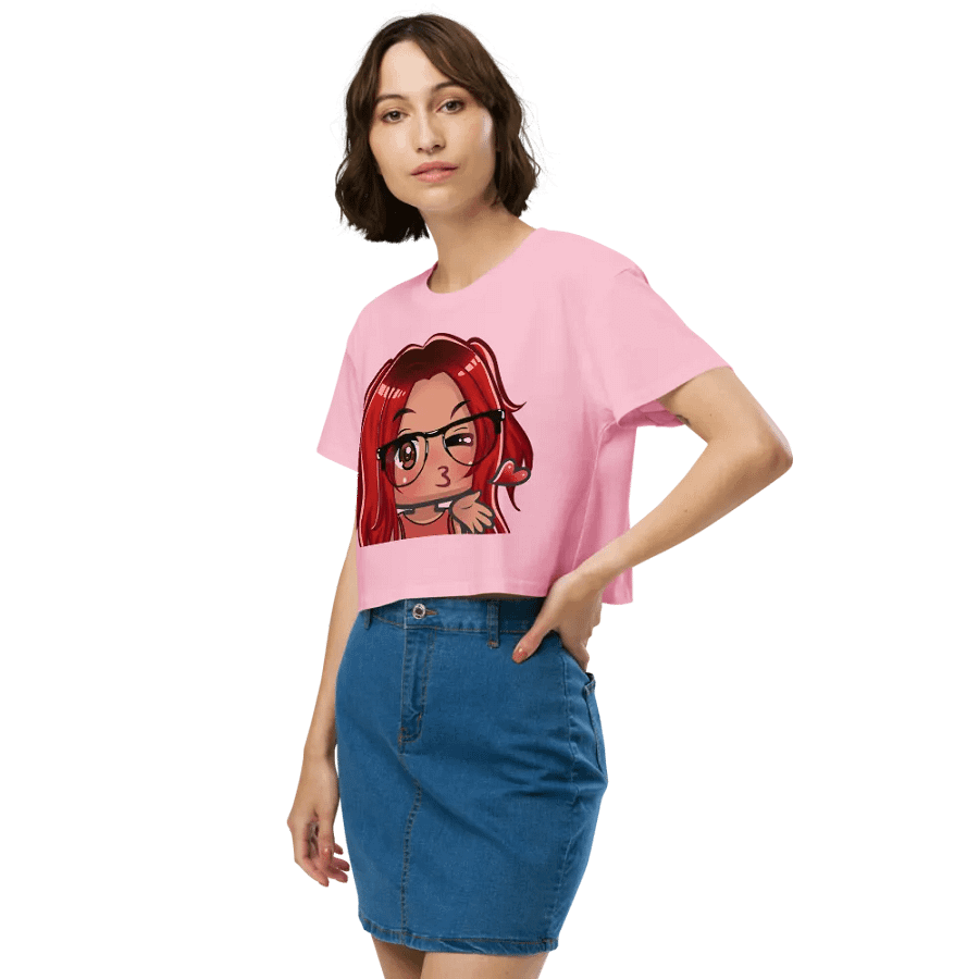 Pink Kissy Face Crop top product image (6)