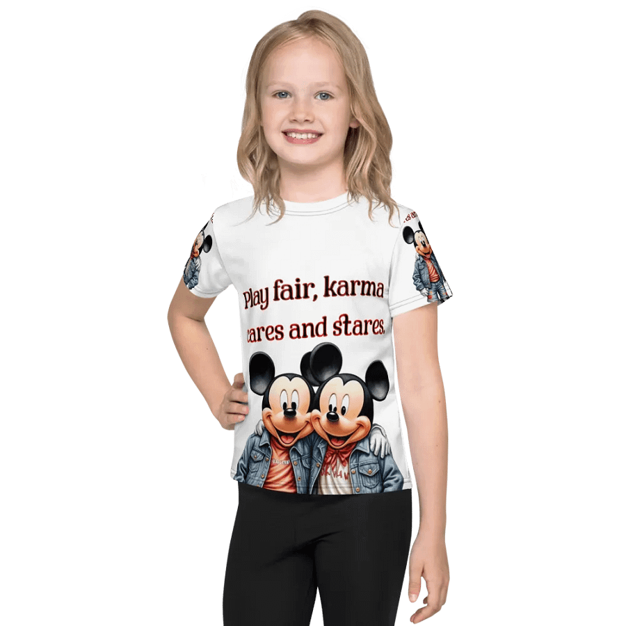Karma Cares All-Over Print Kids T-Shirt product image (1)