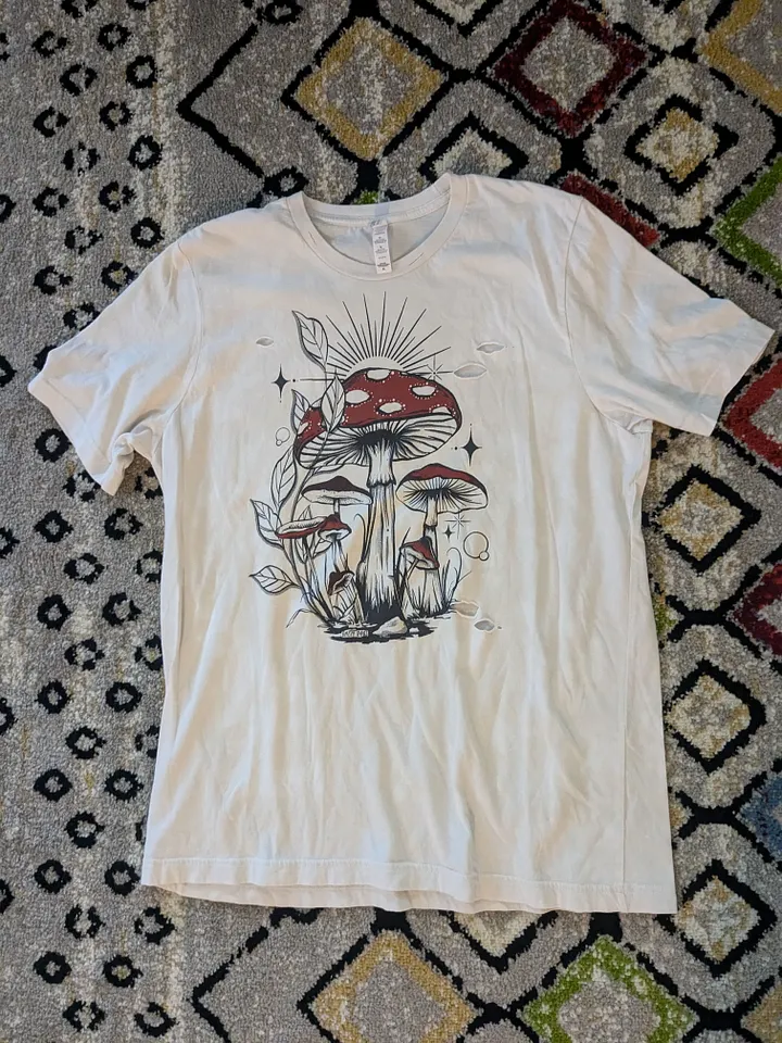 XL Mushroom Distressed Tee product image (1)
