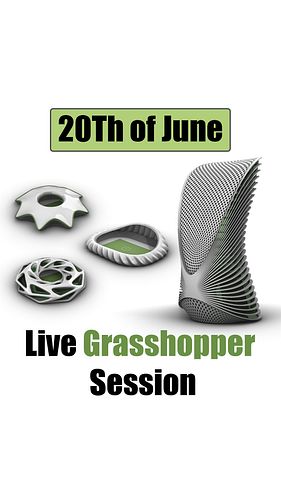 Live Grasshopper Session - 20 - 6 - 2025 - Sine Studio
_________________________________________
Link in Bio 
Live link : htt...