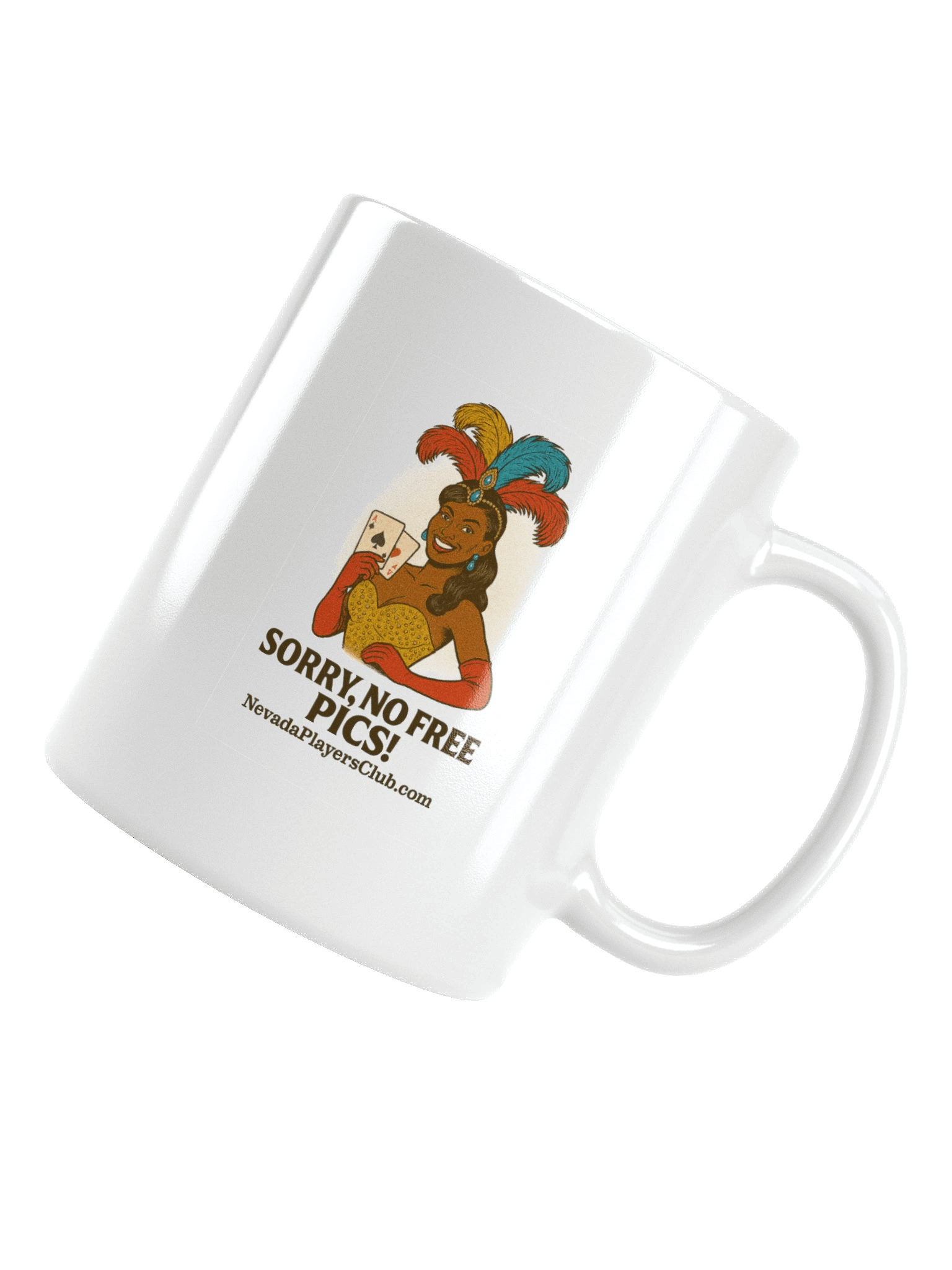 White Sorry No Free Pics Mug - Red Sleeves Edition product image (15)