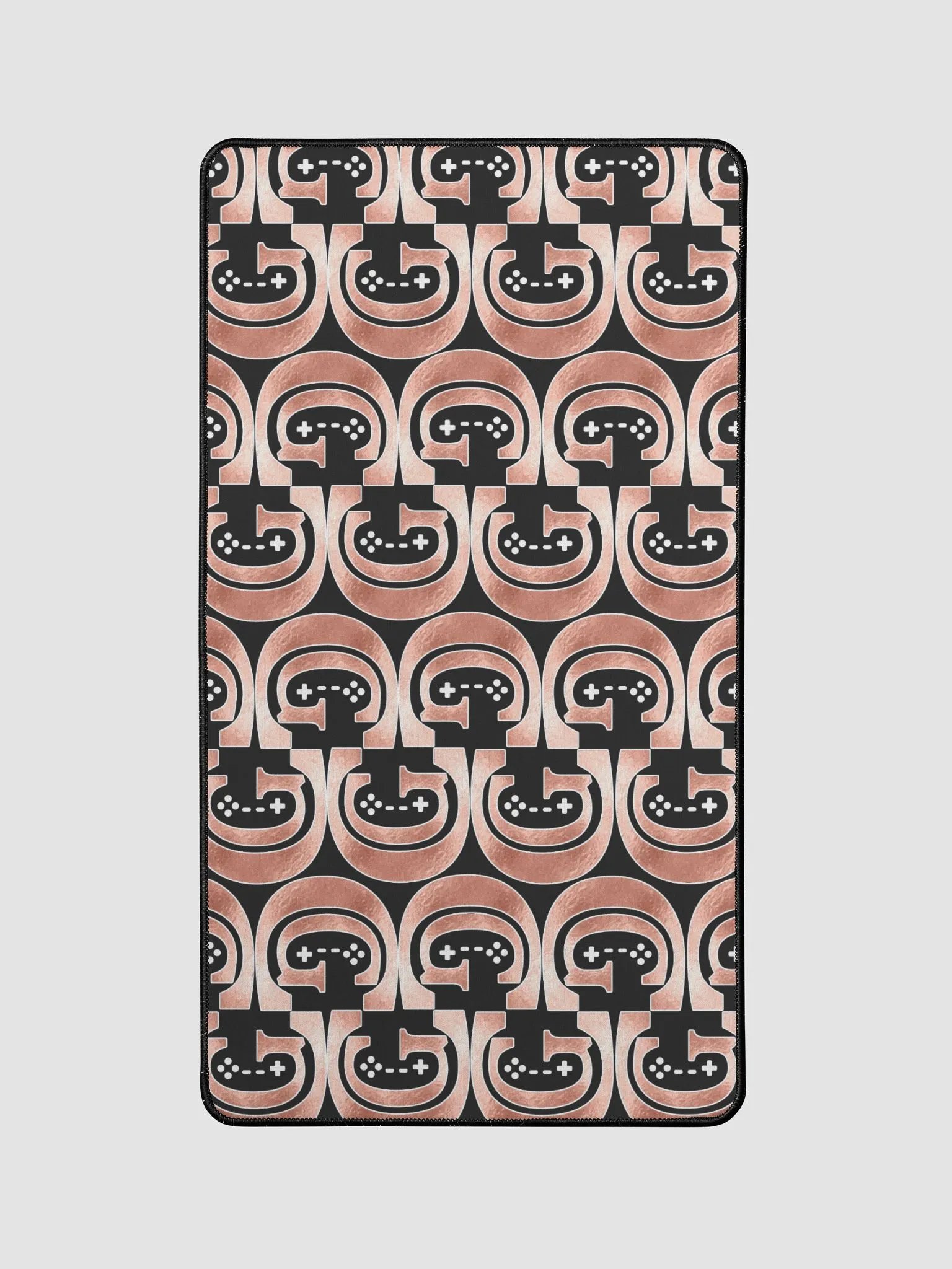 Dark Rose Gold Logo Pattern Mouse Pad product image (1)