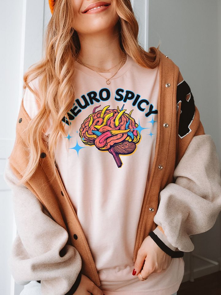 Neuro Spicy Chili Pepper Brain Neurodiverse ADHD Autism T-shirt product image (1)