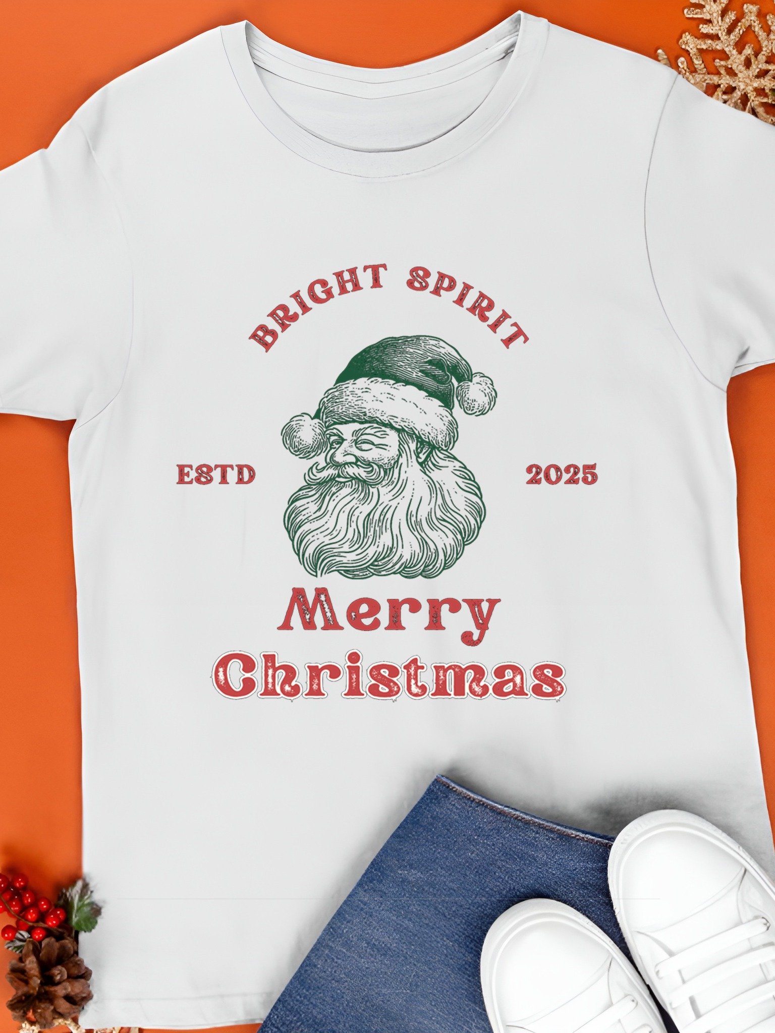 Bright Spirit - Merry Christmas 2025 T-Shirt product image (1)
