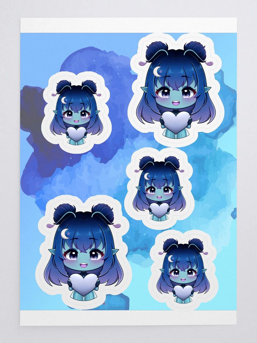 Heart Starry Chibi Sticker Sheet product image (3)