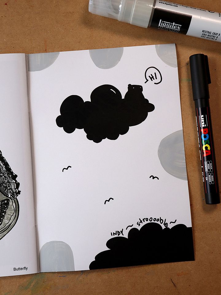 zine : inktober seventeen | eighteen - doodlyfied product image (5)