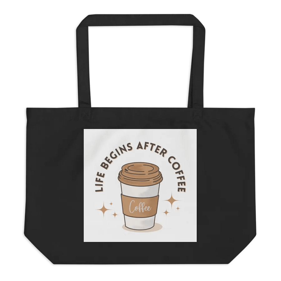 "Life Begins After Coffee" Tote Bag product image (1)