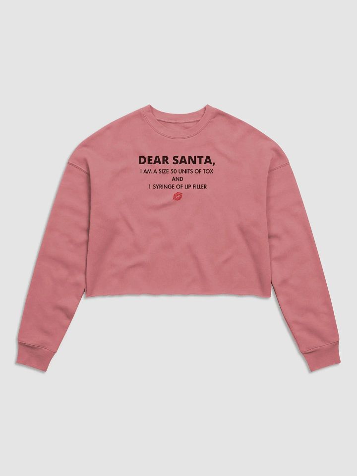 Dear Santa Fleece Crop Sweatshirt product image (1)