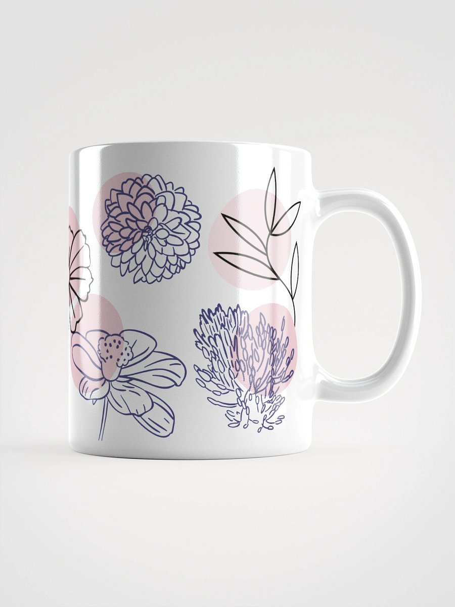 Mug Blanc - Eclosion Fondue - Cadeau Floral Stylisé product image (1)