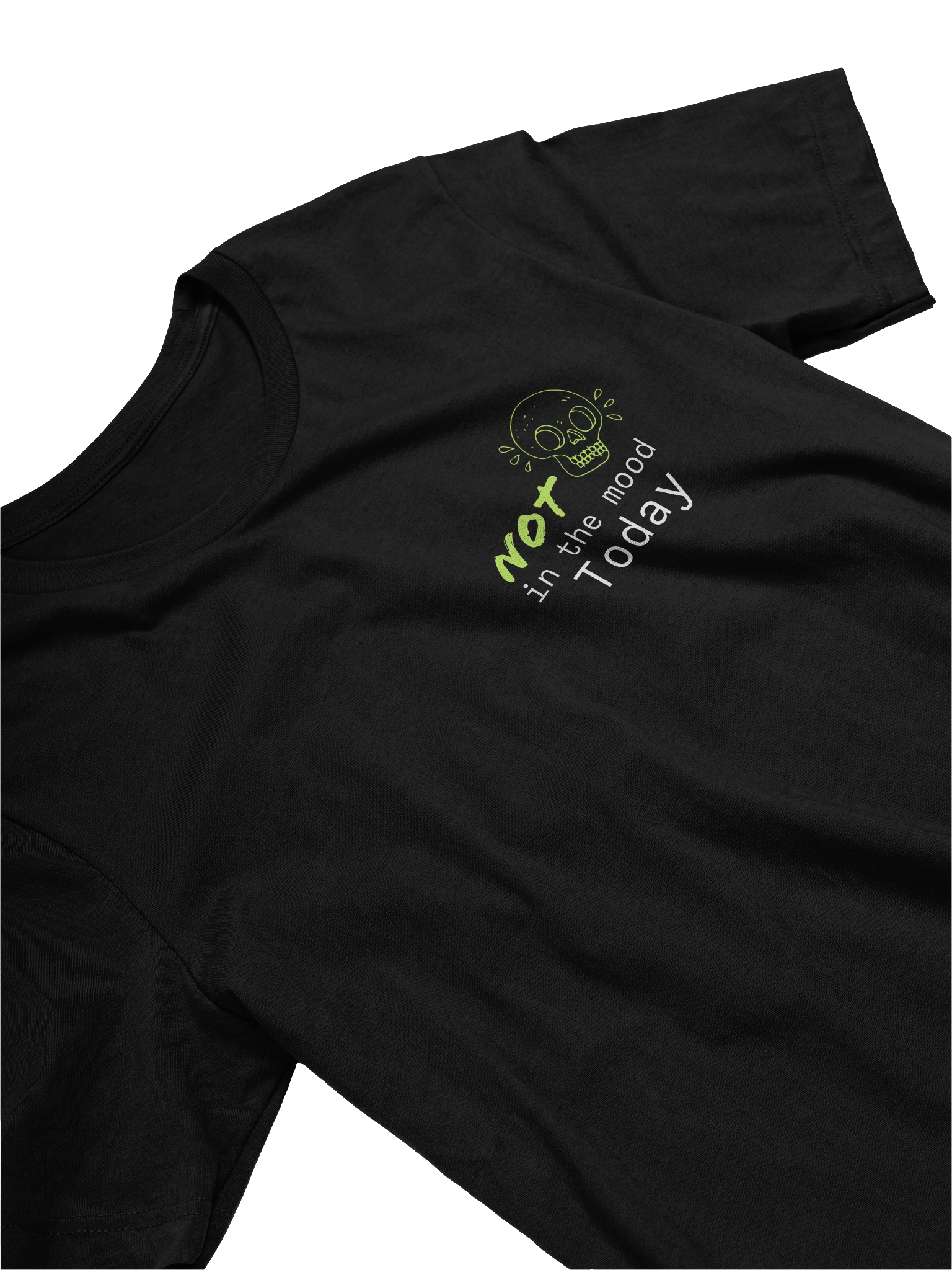 Playful Mood Green Skull T-Shirt product image (23)