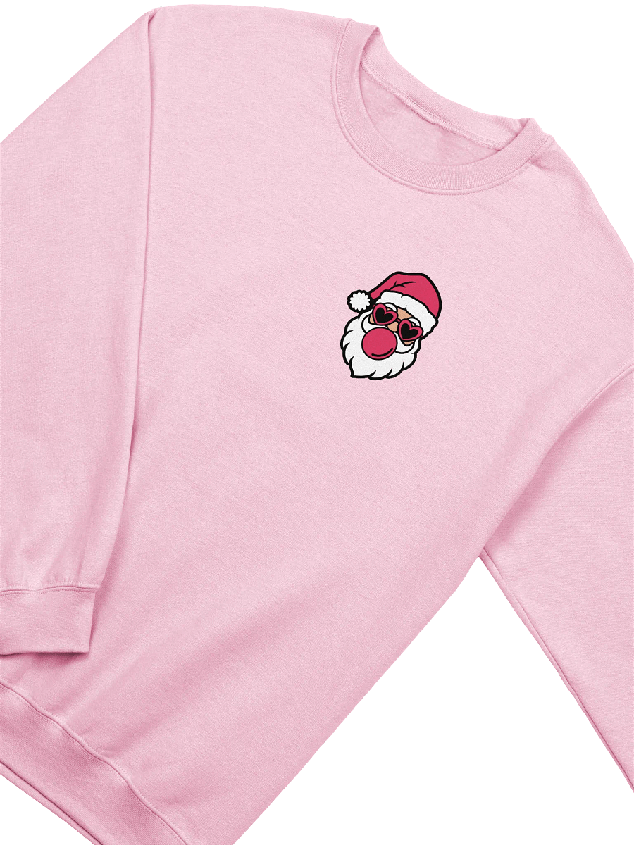 [Santa With Heart Glasses Christmas Vibes] Crewneck Sweatshirt product image (2)