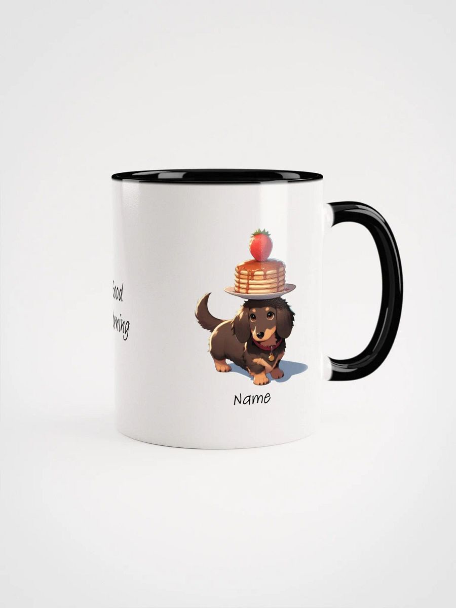 Personalized Sausage Dogs and Pancakes Coloured Mug product image (1)