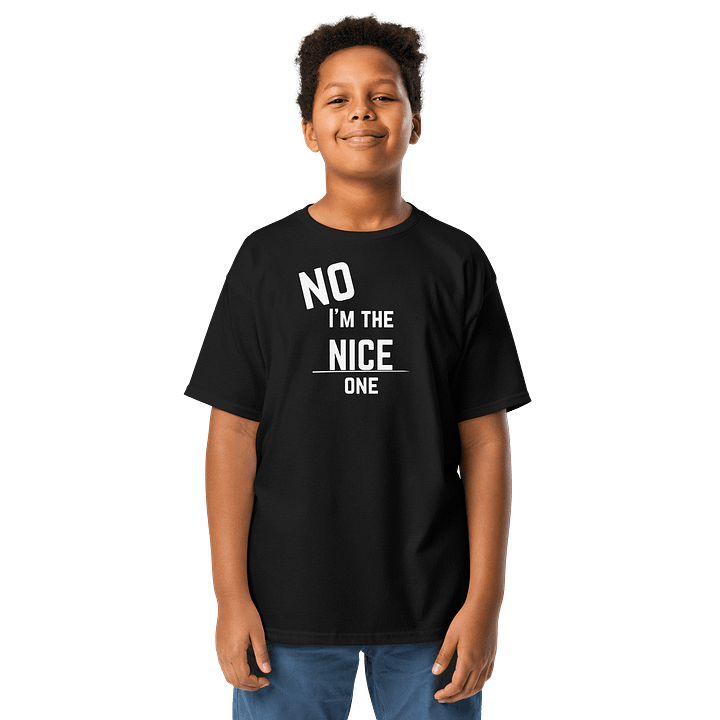 No, I'm the nice one Youth Graphic Tee product image (6)