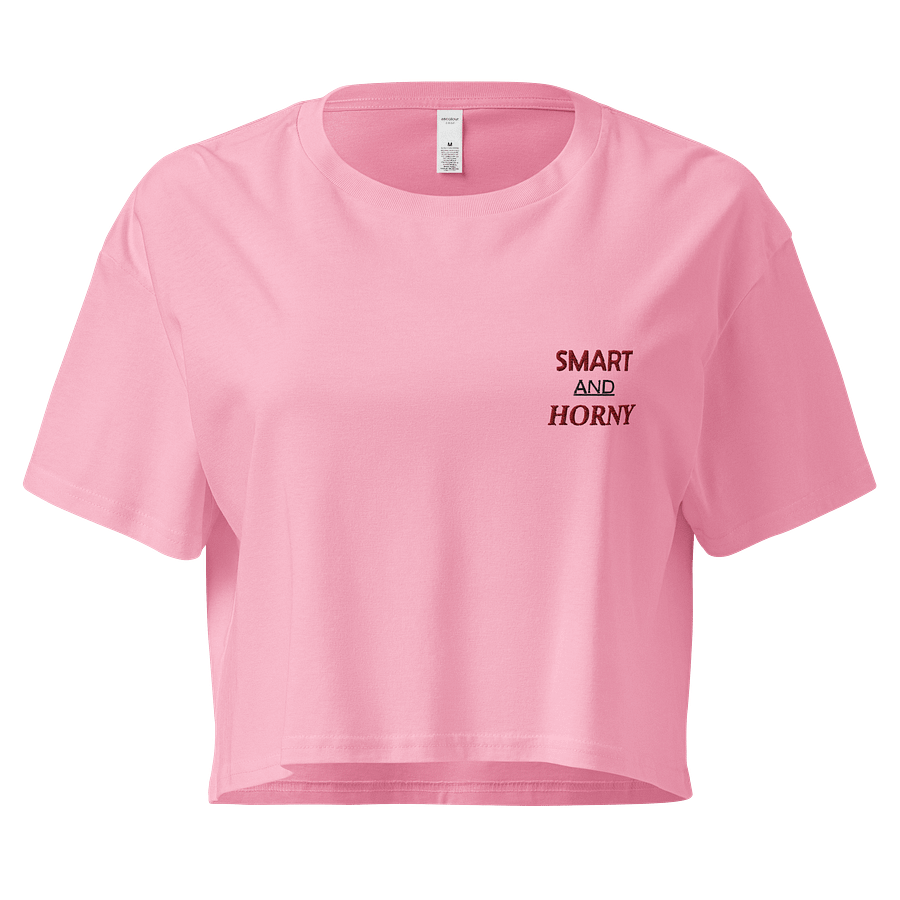 SMART & HORNY (EMBROIDERED) Crop Top product image (1)